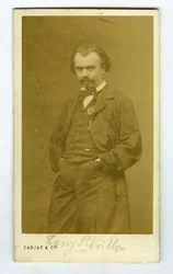 Francia, Ritratto di Antoine "Tony" Revillon (1832-1898) giornalista, scrittore, politico, eseguito da Carjat
