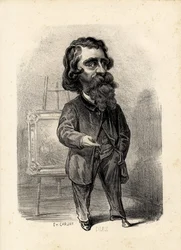 Foglio volante - Illustrazione di Etienne Carjat: Arte - Pittori artisti, Diaz Narcisse Diaz de la Pena