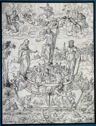Allegoria della religione. Disegno di Etienne Delaune (1518-1583/95) XVI secolo Parigi, Museo del Louvre
