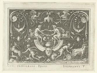 Esaù vende il suo diritto di primogenitura a Giacobbe (Decorazioni con scene dell