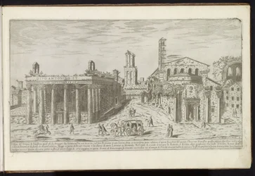 Rovina del Tempio di Antonino e Faustina e del Tempio di Romolo al Foro Romano