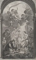 La cappella degli Enfants-Trouvés a Parigi: Les Rois mages Gaspard et Melchior adorant l