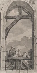 La cappella degli Enfants-Trouvés a Parigi: Religiosa e bambine che guardano il presepe