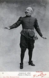 Constant Coquelin alias Coquelin aîné (1841-1909) nel costume di Cyrano de Bergerac (foto b/n)
