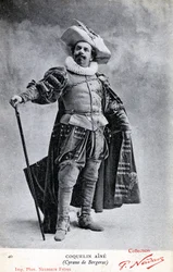 Constant Coquelin alias Coquelin aîné (1841 - 1909) nel costume di Cyrano de Bergerac