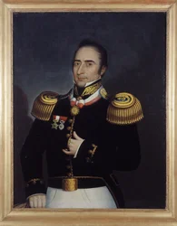 Ritratto di André Hippolyte Bouchard, che partecipò alla Rivoluzione di Buenos Aires il 25 maggio 1810, di Étienne Prosper Berne-Bellecour (1838 - 1910)