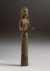 Arte etrusca: figura di offerente, scultura in bronzo dall