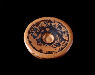 Civiltà etrusca: frammento di terracotta dedicato alla dea Demetra 550-530 a.C. - Da Gravisca, Italia