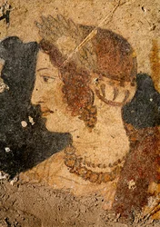 Testa di giovane donna, Velia, dalla Tomba dell