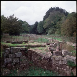 Civiltà etrusca: vista del sito di Veio (VIII-IV secolo a.C.) (arte etrusca: vista del sito di Veio, VIII-IV secolo a.C.) Lazio, Italia