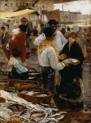 Mercato del pesce a Venezia