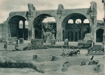 Basilica di Massenzio e Costantino nel Foro Romano, Roma, Italia, 1927