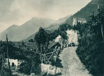 Paesaggio con castello di Tirolo, Merano, Alto Adige, Italia, 1927