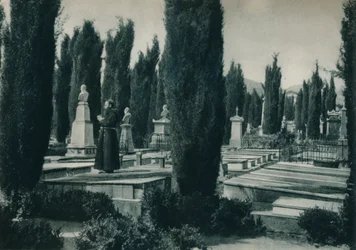 Parte del cimitero, Palermo, Sicilia, Italia, 1927