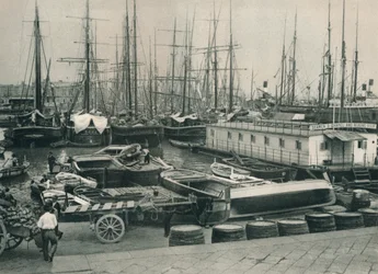 Porto di Napoli, Italia, 1927