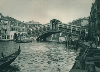Ponte di Rialto, Venezia, Italia, 1927