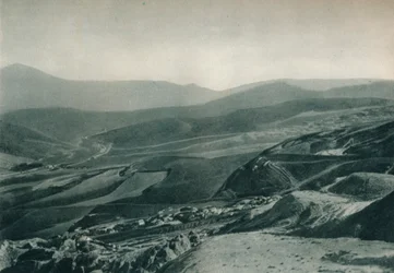 Veduta delle miniere di zolfo, Agrigento, Sicilia, Italia, 1927