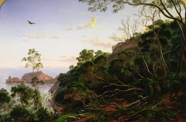 Roccia del pulpito vicino a Melbourne, Victoria