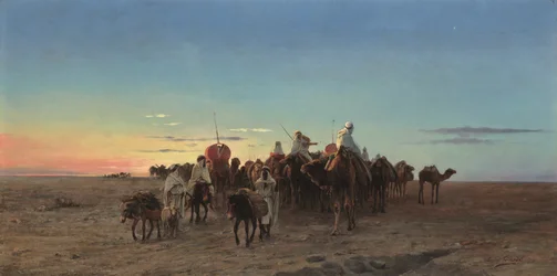 La carovana al crepuscolo