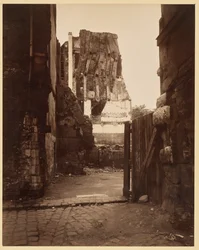 Angolo di strada presso il cimitero, Saint-Benoît