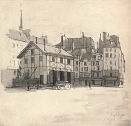 Vecchie case al Quai des Orfeveres, 1915
