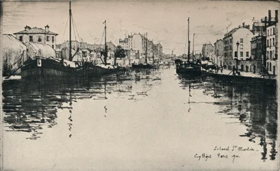 Il canale St Martin, 1915