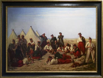 Il gioco della lotteria al campo di Chalons