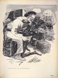 Civilisation et Syphilisation, p. 1863 inciso da Grandjouan da L