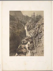 Veduta della cascata di Bérard