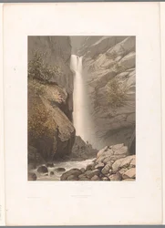 Vista sulla cascata del Dard
