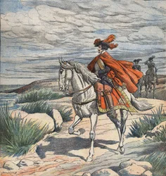 Illustrazione per "Les Trois Mousquetaires" (I tre moschettieri), inizio del XX secolo (incisione)