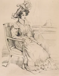 Ritratto di Harriet Smithson, attrice irlandese e prima moglie del compositore francese Hector Berlioz