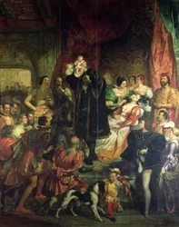 La nascita di Enrico IV (1553-1610) al castello di Pau, 13 dicembre 1553, 1827