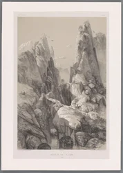 Gola della montagna Kuh-e Pir Zan in Iran