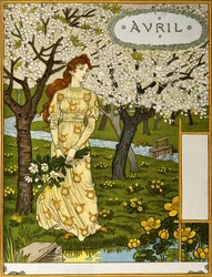 Aprile, illustrazione dal portafoglio d