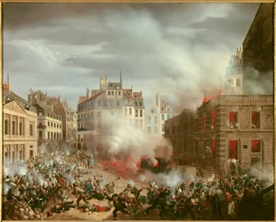 Rivoluzione del 1848: «Incendio della piazza della torre dell