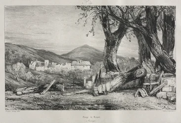 Viaggi pittoreschi e romantici nella vecchia Francia: Alvernia vol. II, Gola di Royat, Tavola 79
