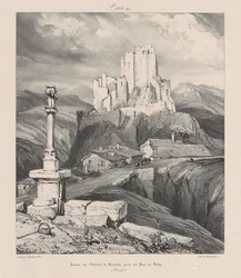 Rovine del Château de Bouzols presso Le Puy-en-Velay