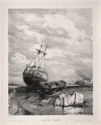 Sei marine: Marée basse, 1833