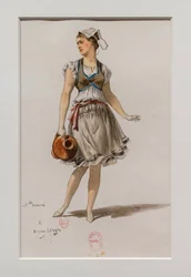 La Korrigane. Balletto di Charles-Marie Widor, modello di costume