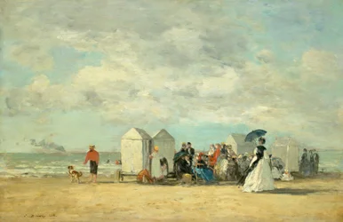Scena di spiaggia, 1862