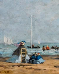Crinoline sulla spiaggia, dettaglio