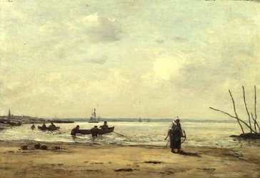 Bassa marea vicino a Honfleur