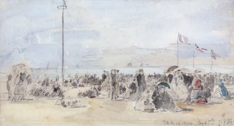 Persone sulla Spiaggia, Trouville