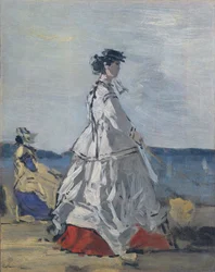 Principessa Pauline Metternich sulla spiaggia