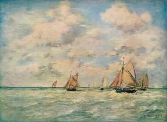 Sortie Des Barques A Trouville, XIX secolo