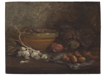 Natura morta con cipolle, c.1853-56