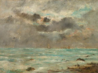 La costa a Trouville, c.1865-1900