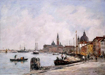 Il molo sulla Giudecca, Venezia, 1895