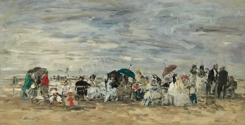 Trouville, scena della spiaggia